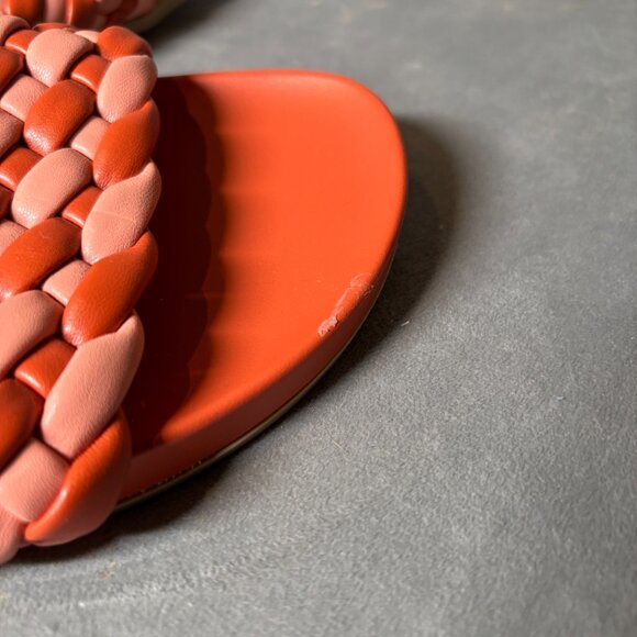 NWT Universal Thread Woven Red & Pink Slide Sandals – Women’s 7.5 - Picture 6 of 7